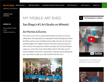 Tablet Screenshot of myartshed.com